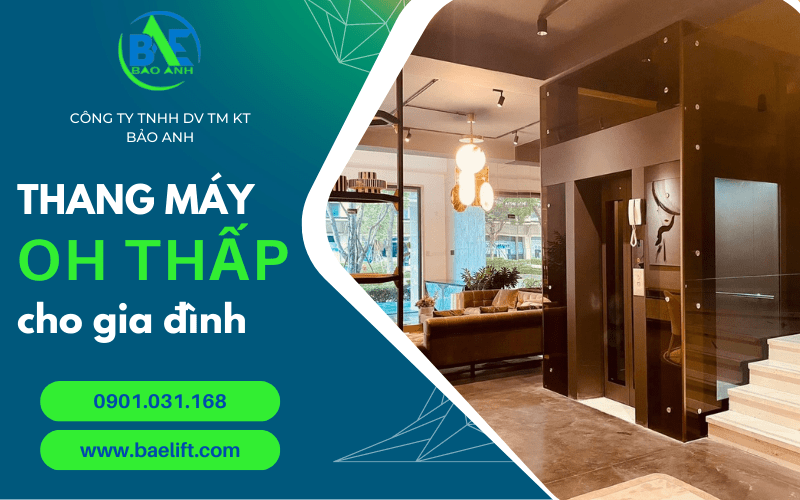 Thang máy OH thấp - giải pháp tối ưu cho gia đình tại TP.HCM
