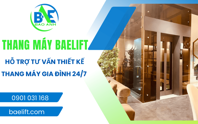 Dịch vụ tư vấn thiết kế thang máy gia đình Baelift